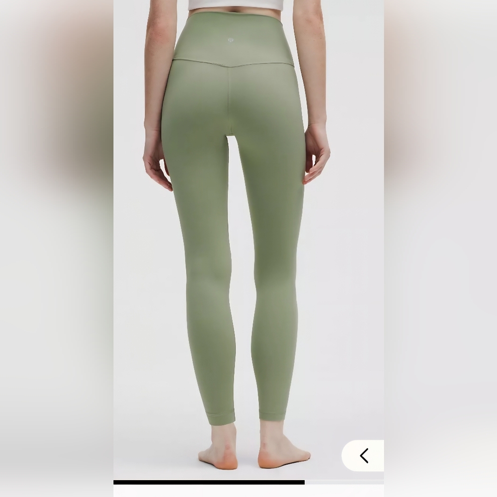 Lululemon Green High-waisted Leggings Sz 14